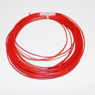 Meter Litze 0,14mm Rot verzinnt