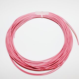 Meter LiYv Kupferlitze 0,25mm Pink verzinnt