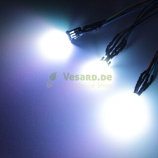 Verkabelte LED 5mm RGB diffuse 4 Pin (Catode -) steuerbar