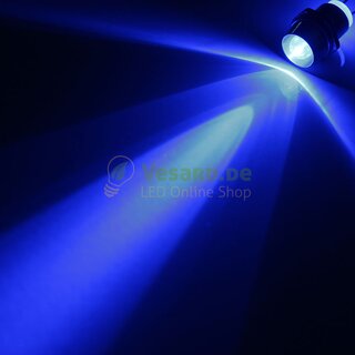 Verkabelte LED Metall Schraube 5mm Blau 12000mcd - MS51