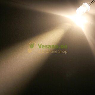 5mm LED Warm Weiß 16000mcd - 30°