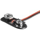 Batterieclip f�r 9-V Bl�cke, T-Form - BH 9 V T