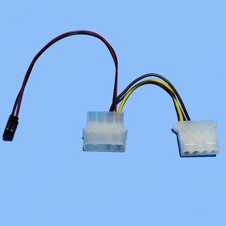 5,25 Zoll Molex Adapter mit 2 Pin 2,54mm Dupont Anschluss für LEDs
