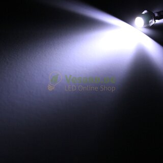 Verkabelte LED Metall Schraube 3mm Kalt Wei 13000mcd - MS31