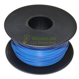 25m LiYv Kupferlitze 0,50mm Blau verzinnt