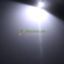 Verkabelte LED 4,8mm Kurzkopf Kalt Weiß 2200mcd - 120°