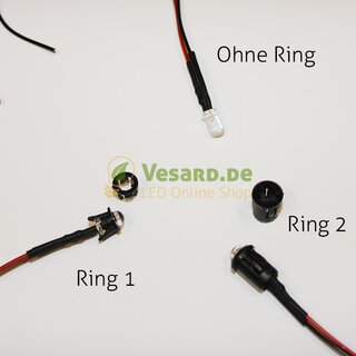 Verkabelte LED 5mm Grn 16000mcd - 30