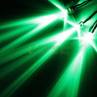 Verkabelte LED 3mm Grün 16000mcd - 20°