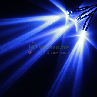Verkabelte LED 3mm Blau 7000mcd - 20°