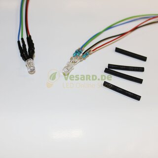 Verkabelte LED 5mm RGB diffuse 4 Pin (Anode +) steuerbar