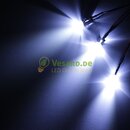 Verkabelte LED 5mm Kalt Weiß 18000mcd - 30°